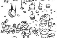 krabby patty coloring pages