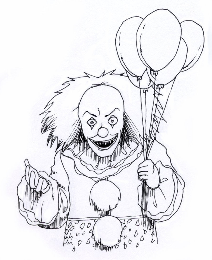 Printable Scary Coloring Pages