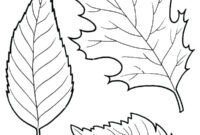 fall leaves coloring pages printable