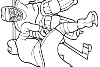 hockey goalie coloring page