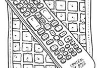 remote control coloring page