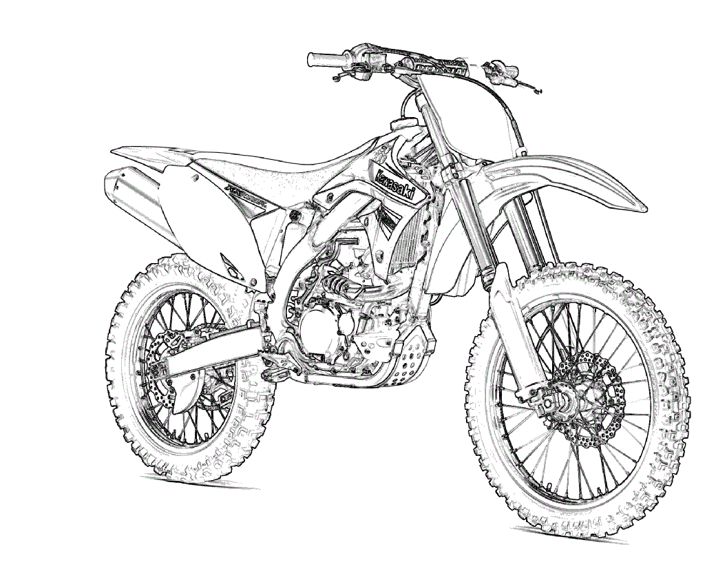 motorbike coloring pages