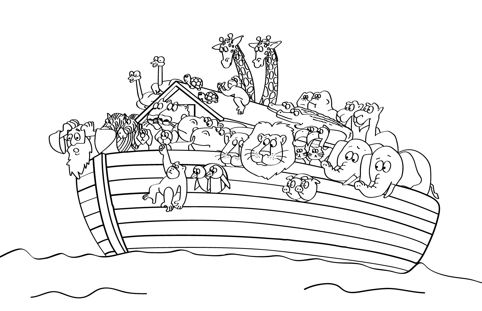 free noah 039 s ark coloring pages