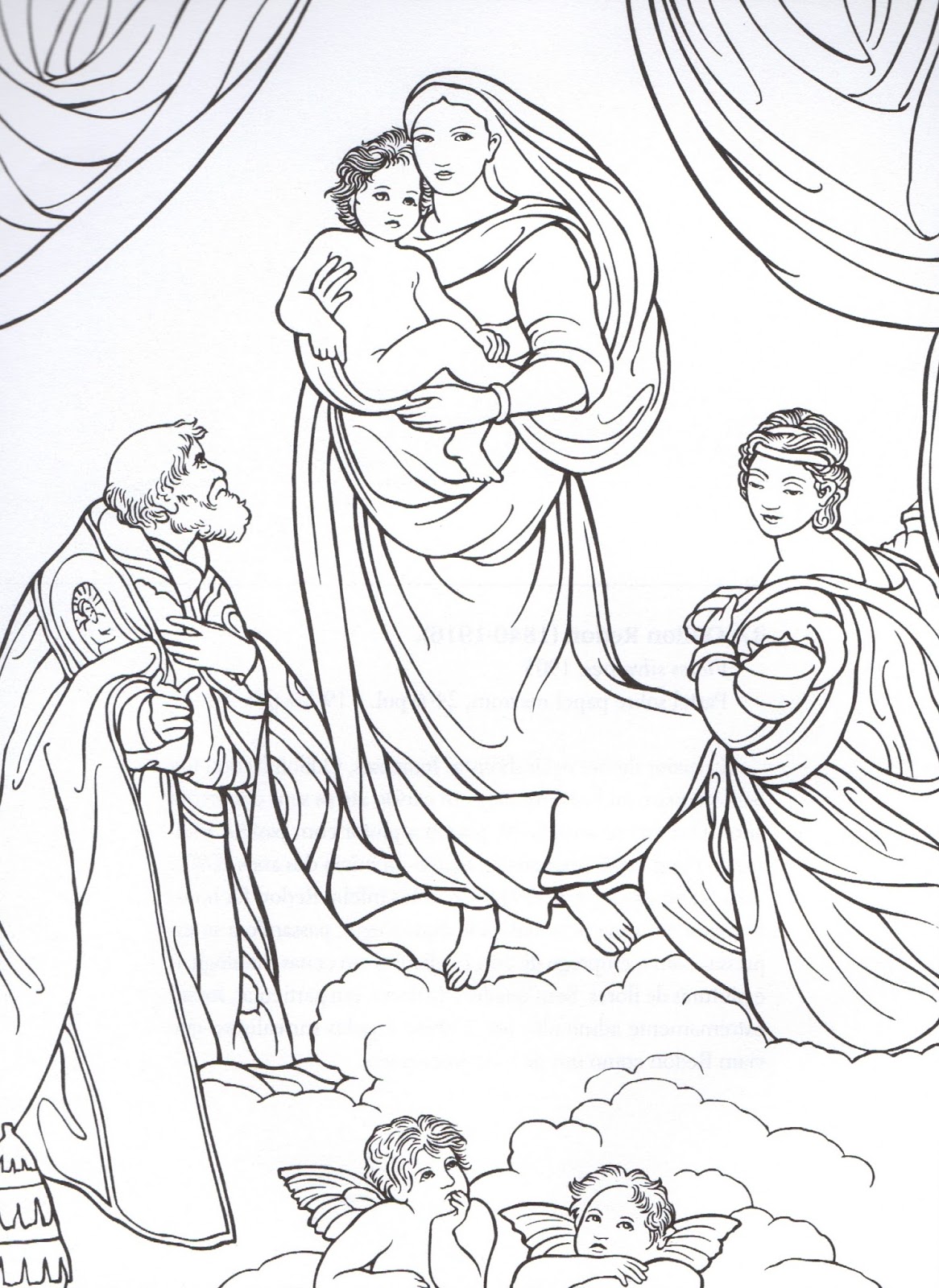 sistine chapel coloring pages