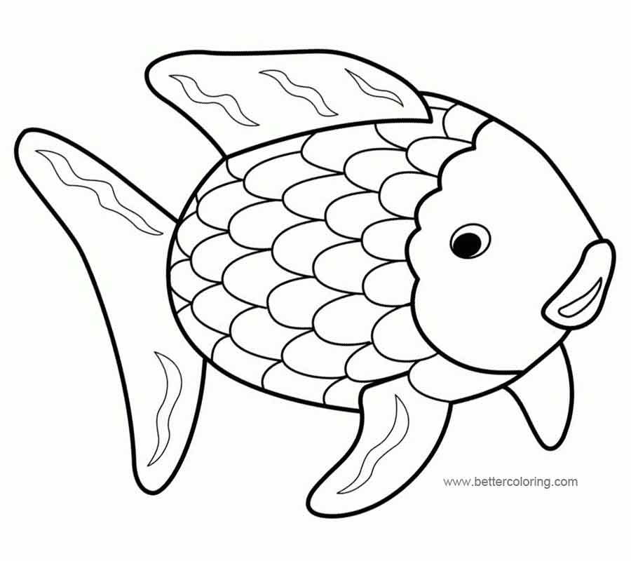 the rainbow fish coloring pages