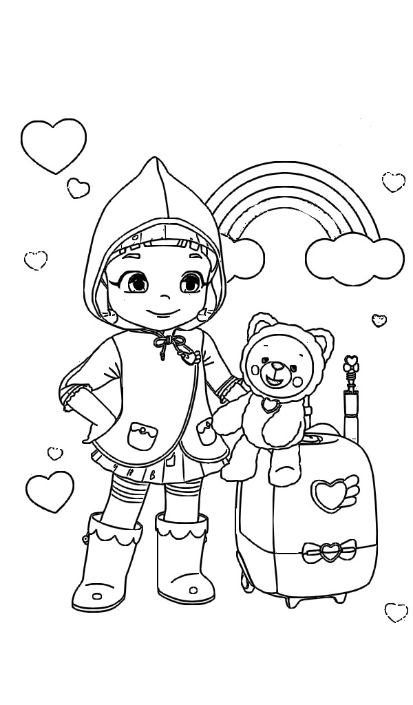 rainbow high coloring pages ruby