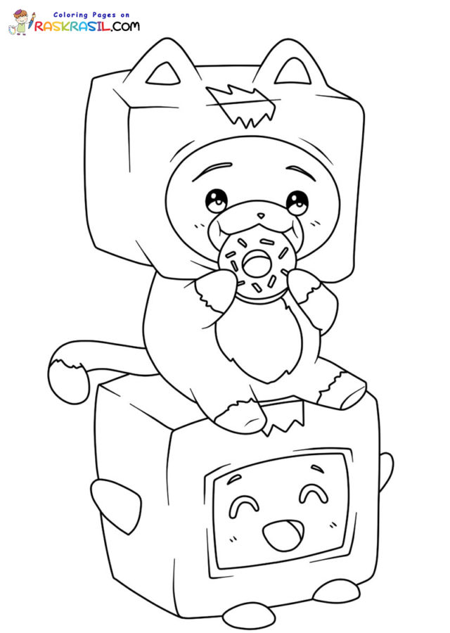 lankybox boxy coloring pages