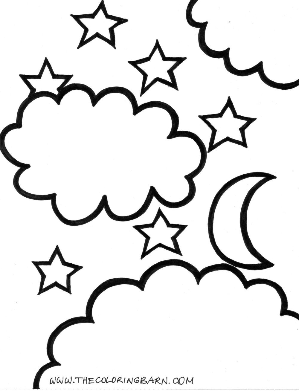 night sky coloring pages