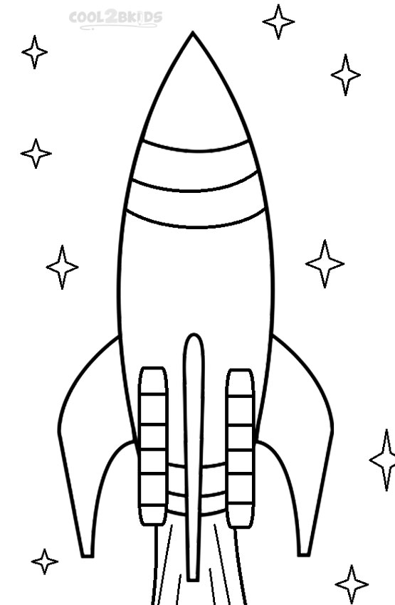 preschool rocket coloring pages