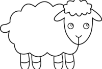 sheep coloring page free