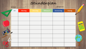 stundenplan pdf zum ausfüllen