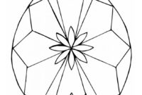 diamond coloring page