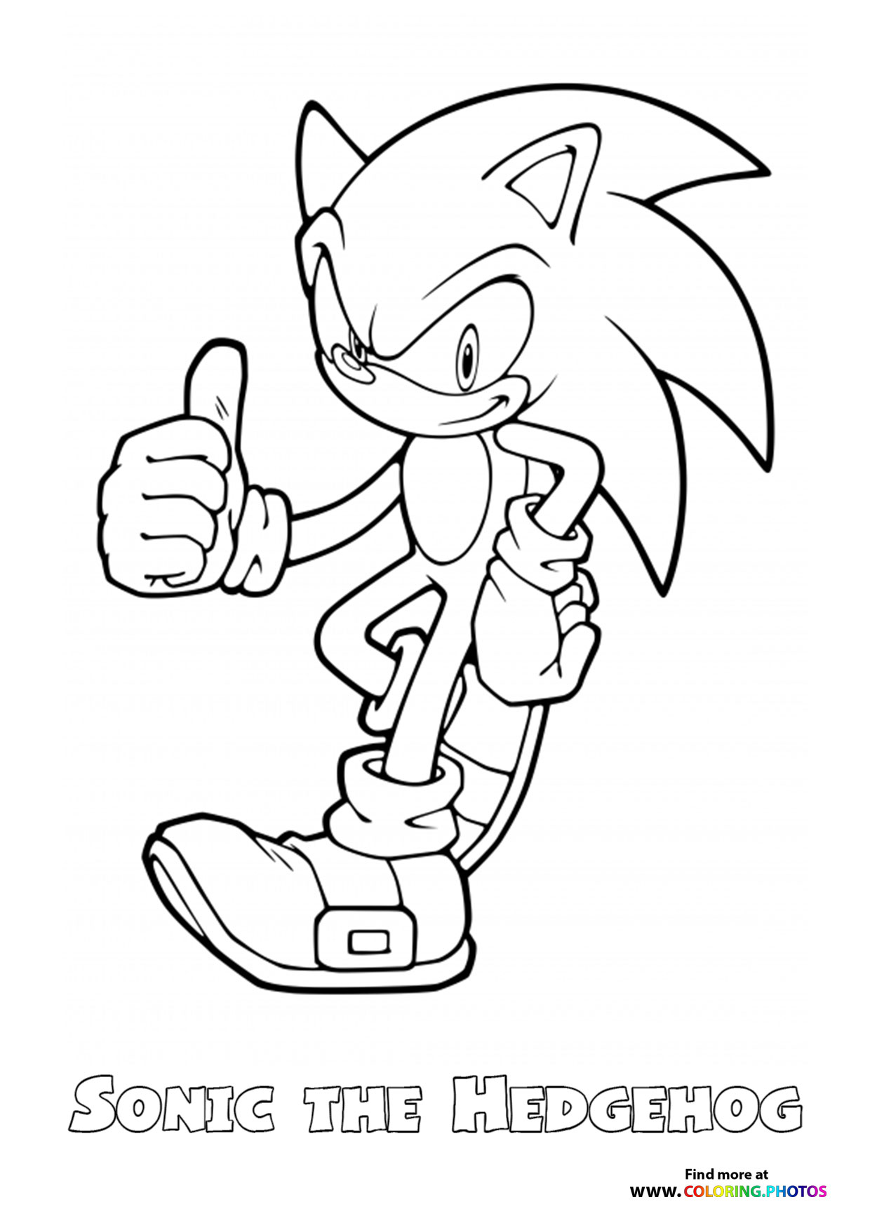 sonic the movie coloring pages