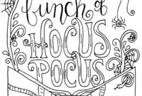 free hocus pocus coloring pages