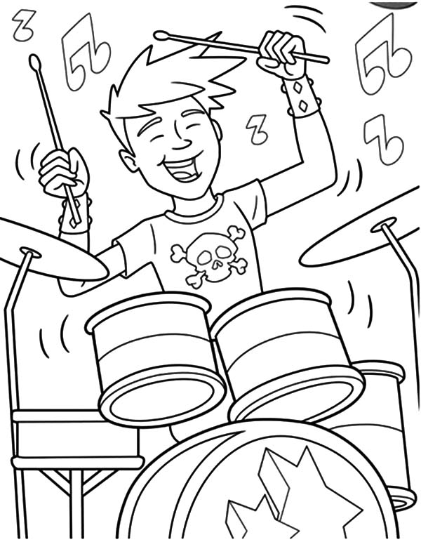 rock n roll coloring pages