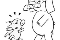 elephant and piggie coloring pages free