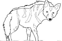 african wild dog coloring page