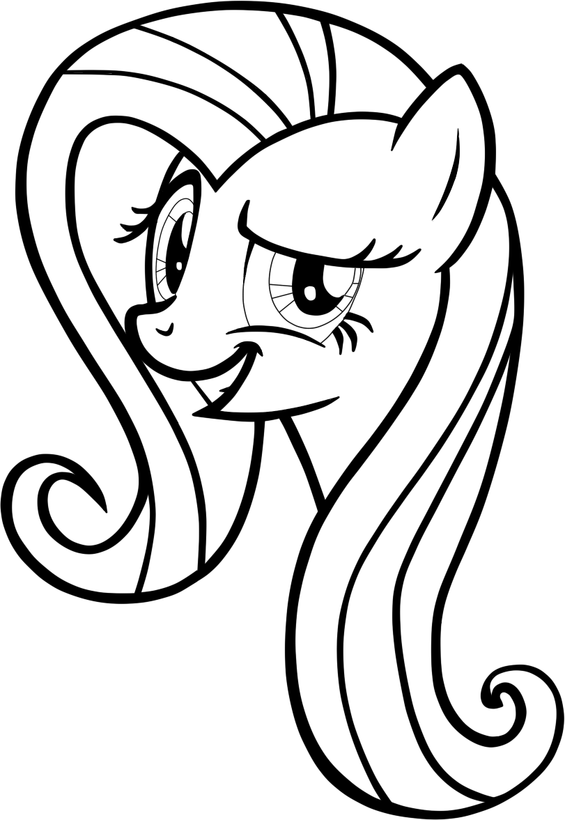 fluttershy coloring pages