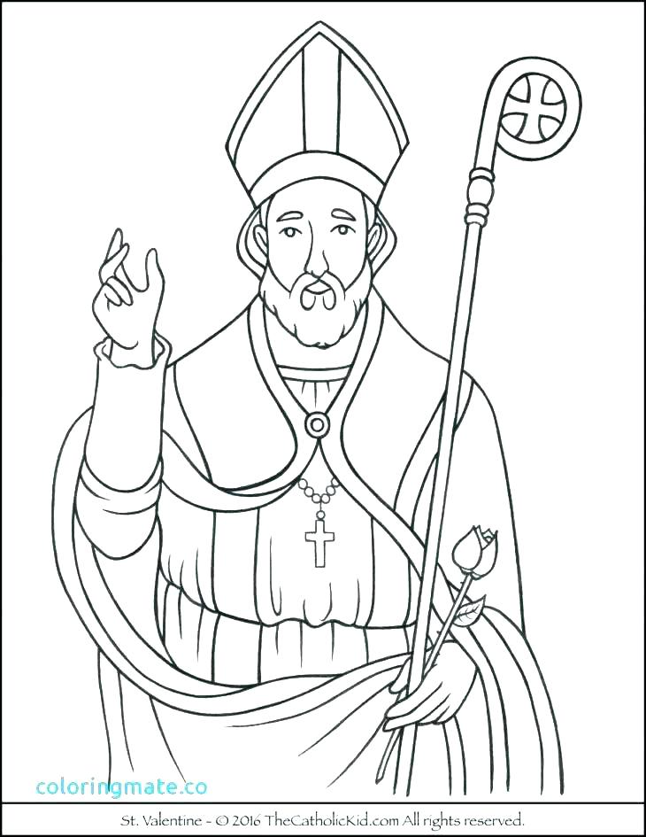 free printable catholic saints coloring pages