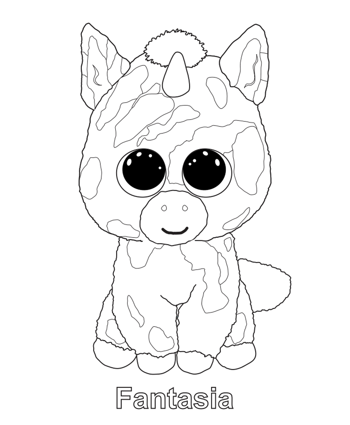 Beanie Boo Coloring Pages Free at GetColorings.com | Free printable