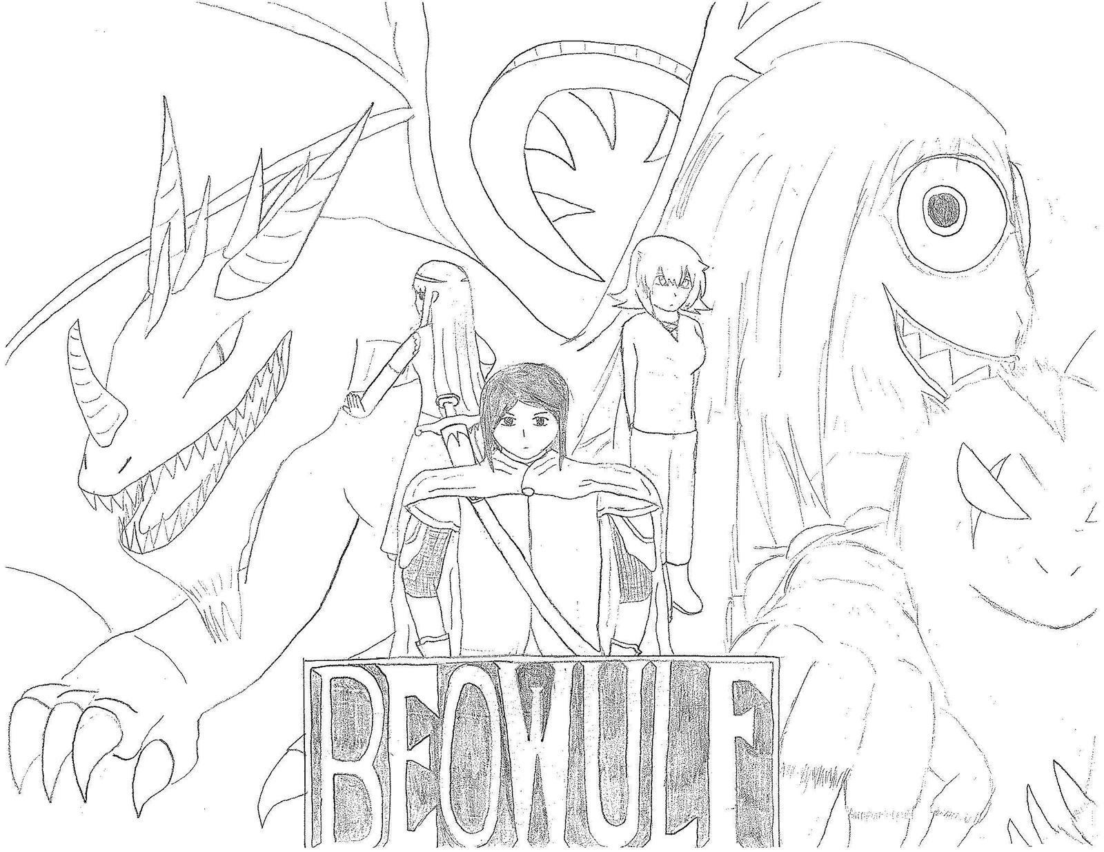 beowulf coloring pages