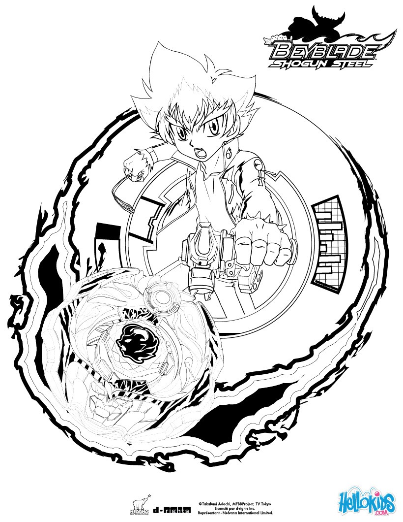 beyblade coloring pages printable