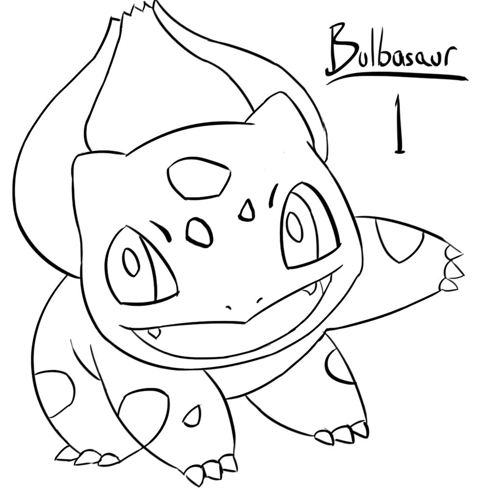 bulbasaur coloring page