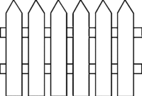 fence coloring page