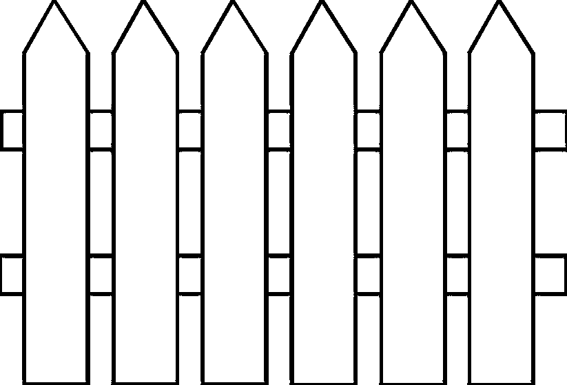 fence coloring page