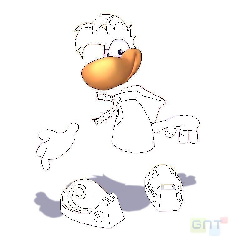 rayman coloring pages