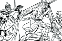 crucifixion coloring pages