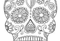 day of the dead coloring page