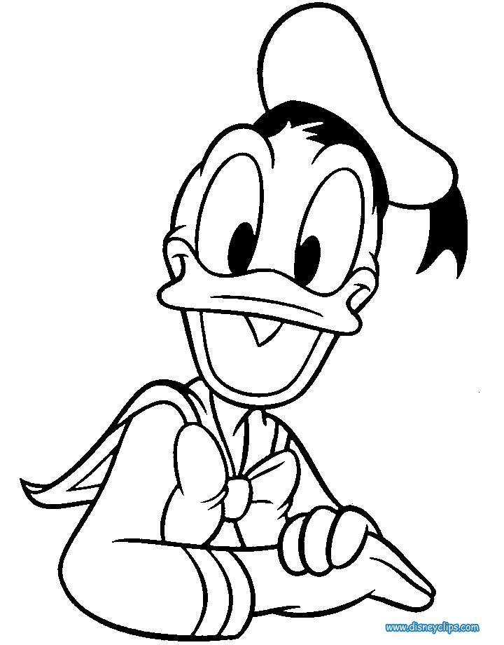 donald duck coloring pages