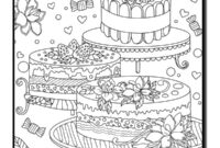 dessert coloring pages for adults