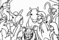 jesus birth coloring pages