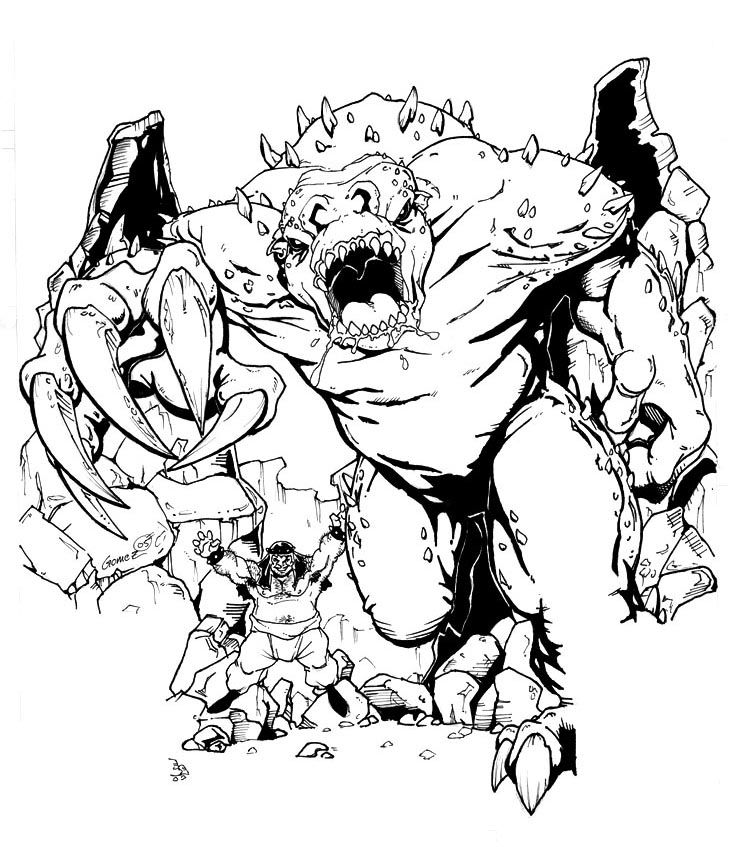 rancor coloring pages