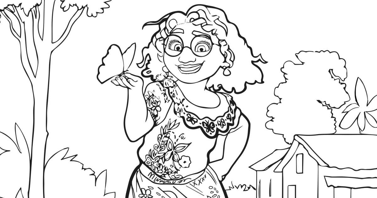 encanto coloring pages mirabel