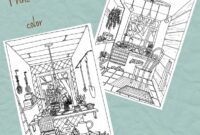 farmhouse coloring pages