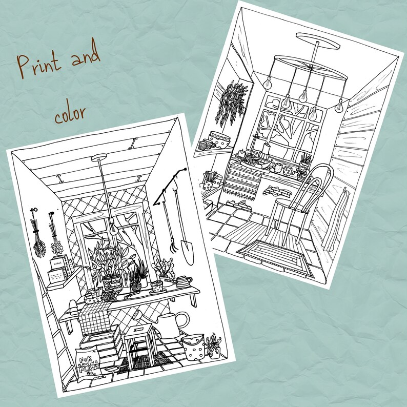 farmhouse coloring pages