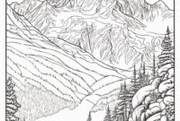 moutain coloring pages