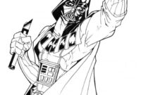 coloring pages of darth vader