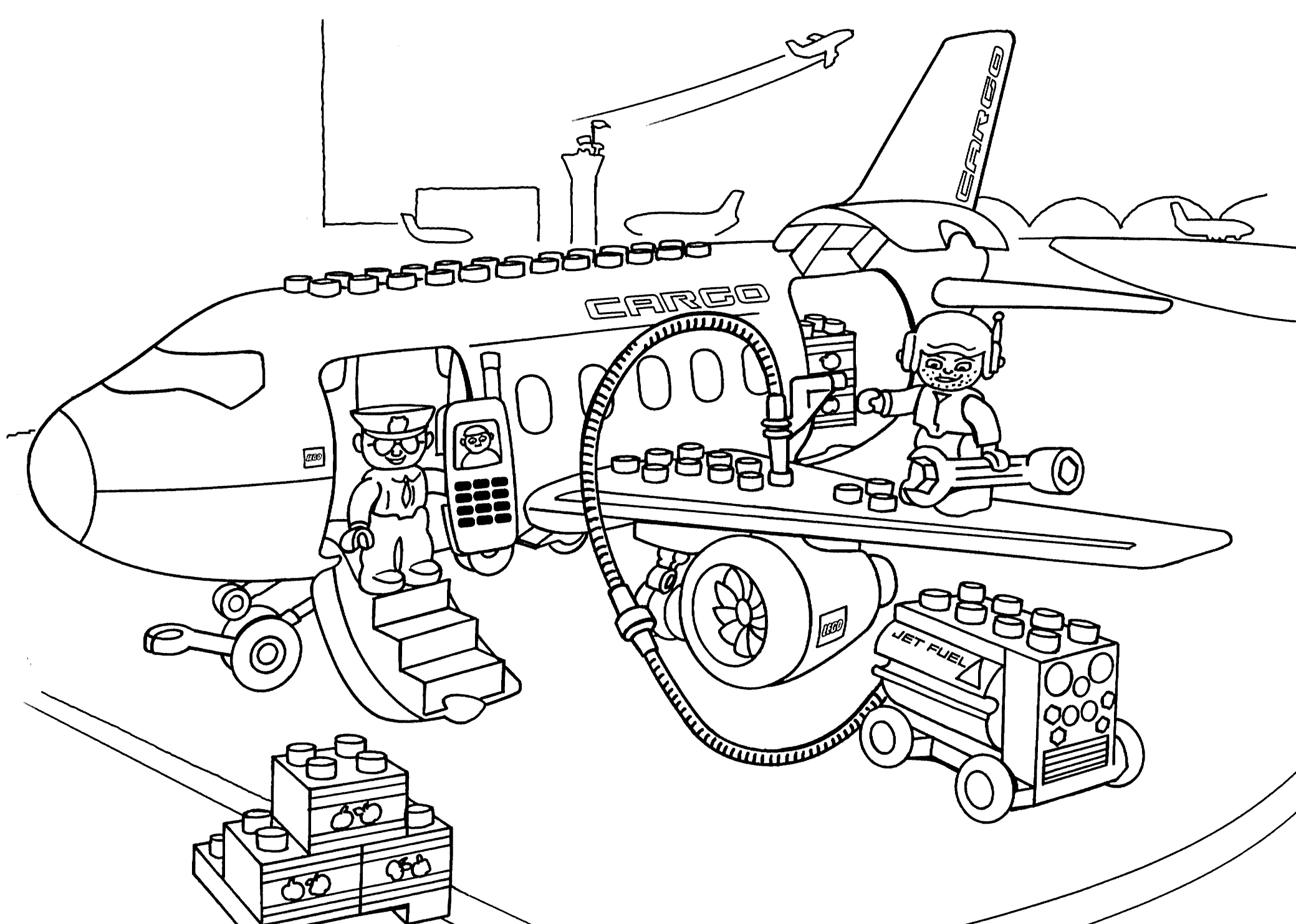 lego blocks coloring pages