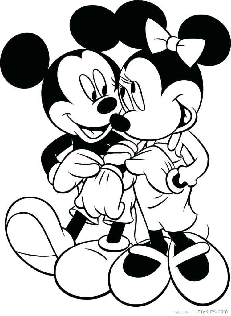 mickey and friends coloring page