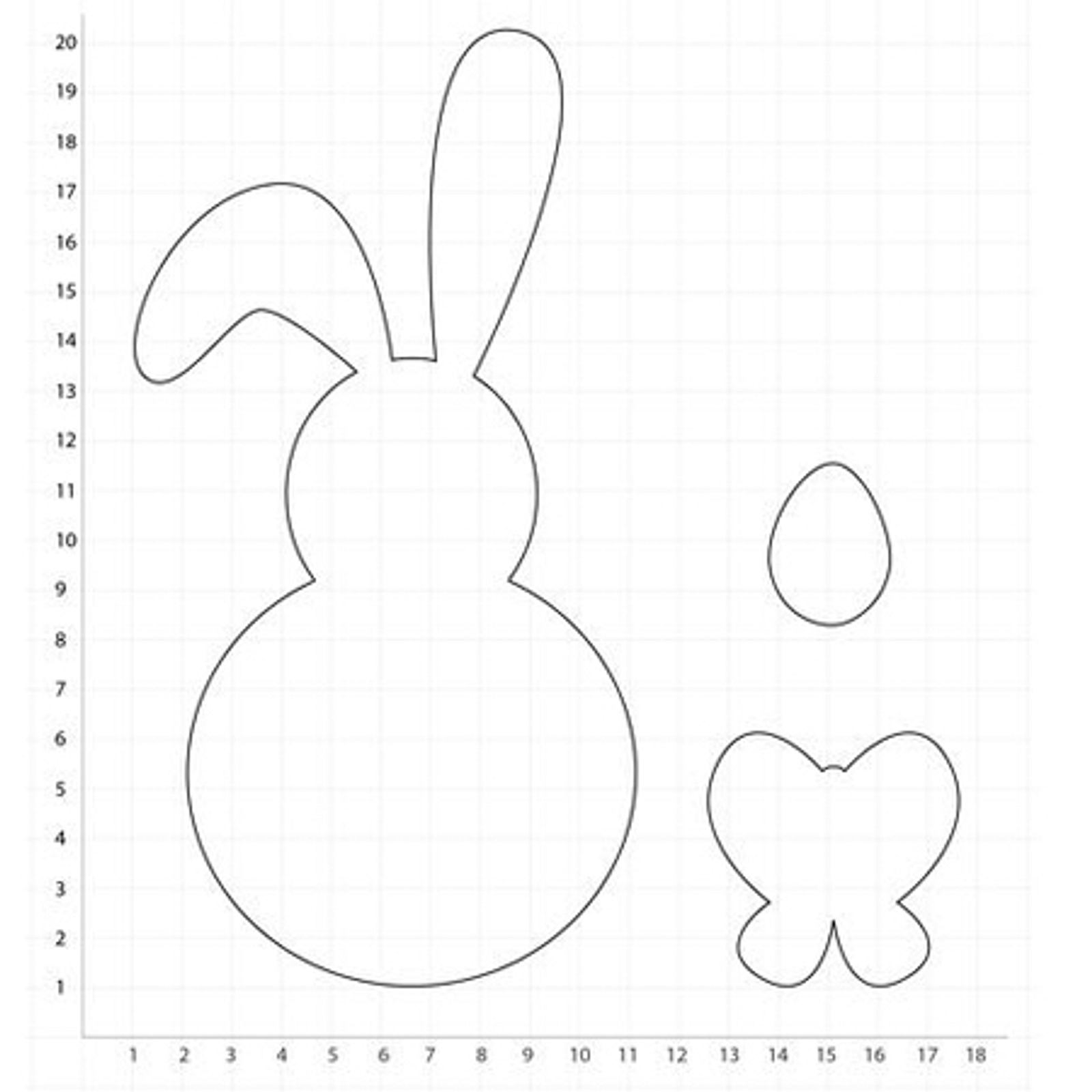 Druckvorlage Hase Vorlage Zum Ausschneiden / Osterkorbchen Vorlage