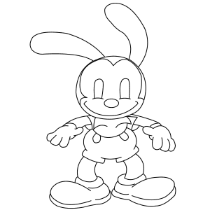 oswald the lucky rabbit coloring pages