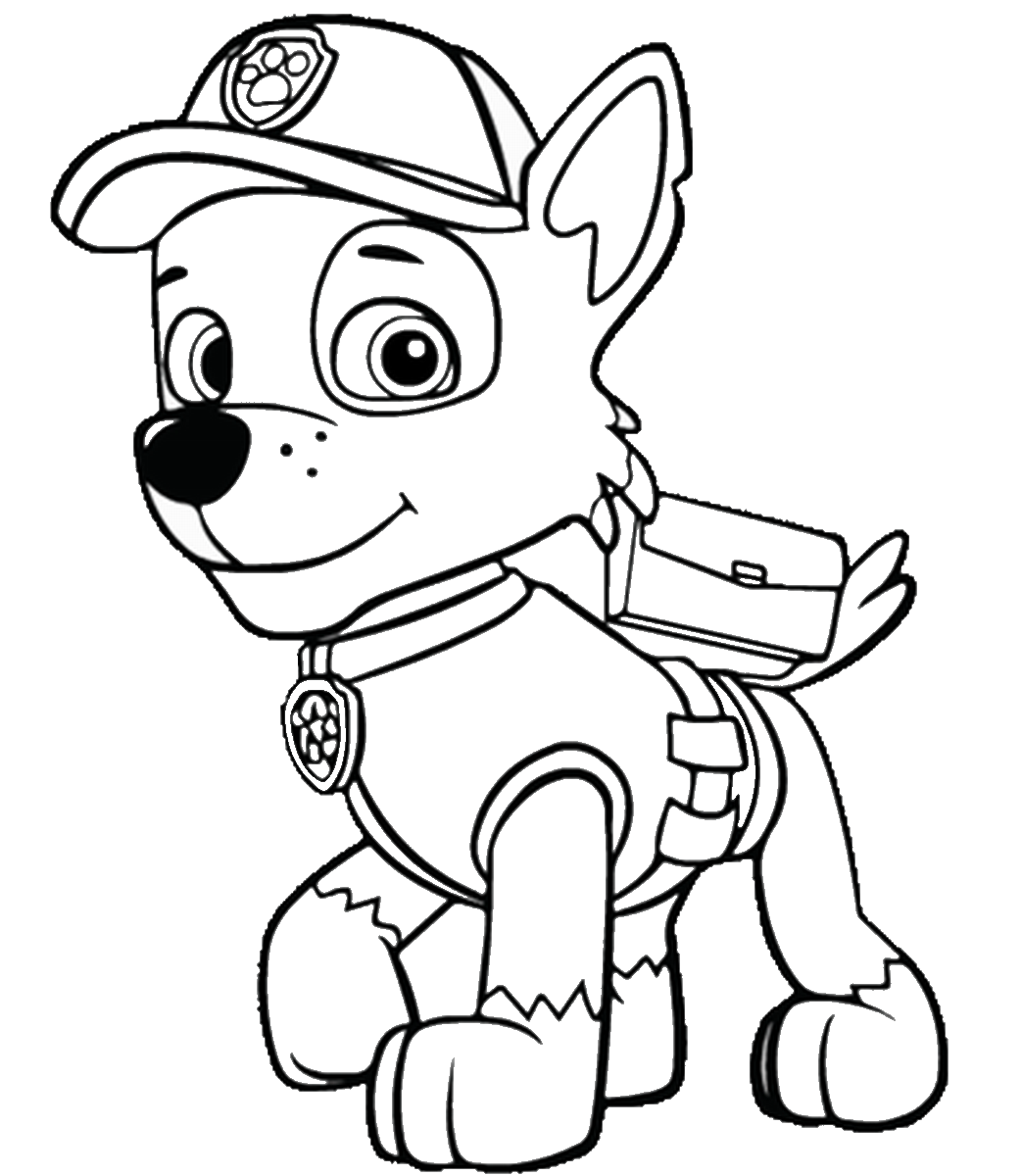 sky coloring page paw patrol