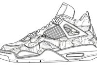 coloring pages jordan shoes