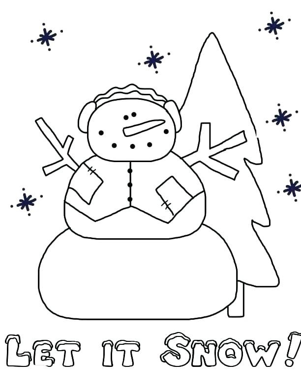 let it snow coloring pages