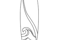 printable surfboard coloring pages