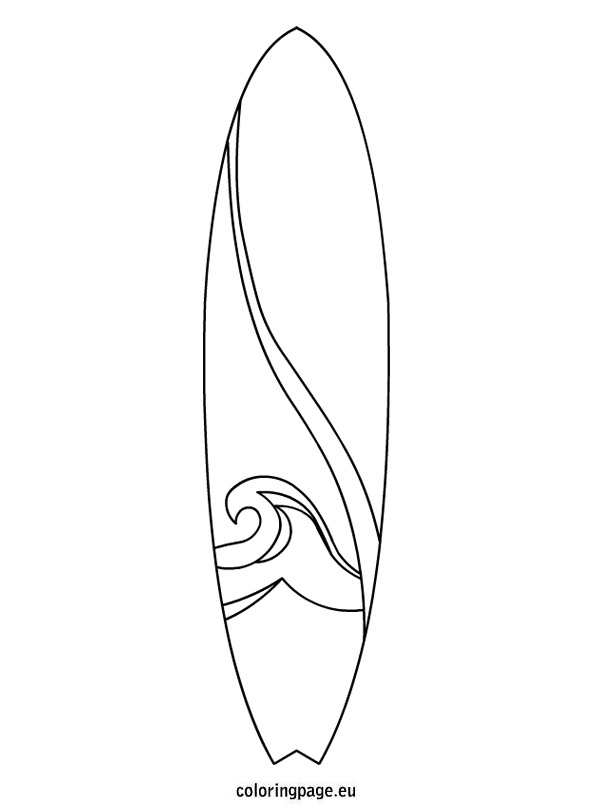 printable surfboard coloring pages